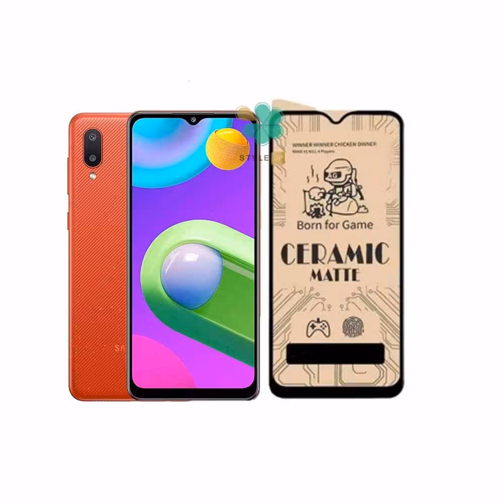 گلس گوشی سرامیکی مات مناسب Samsung Galaxy M02