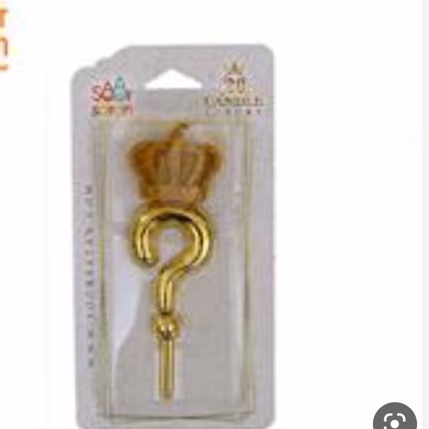 شمع طلایی علامت سوال