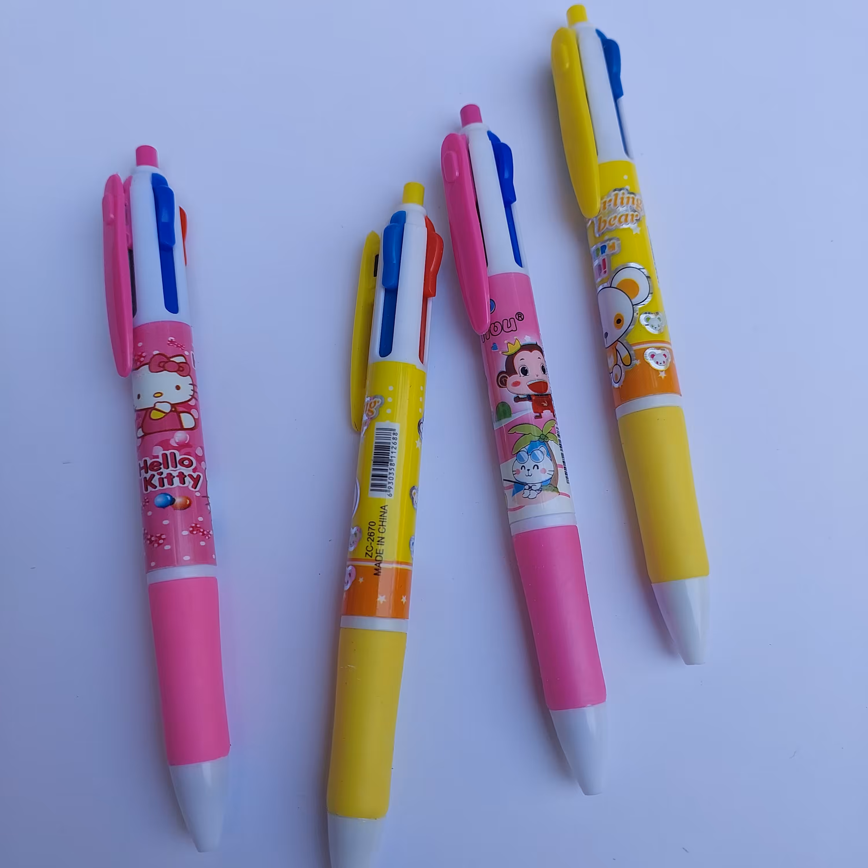 خودکار سه رنگ فانتزی