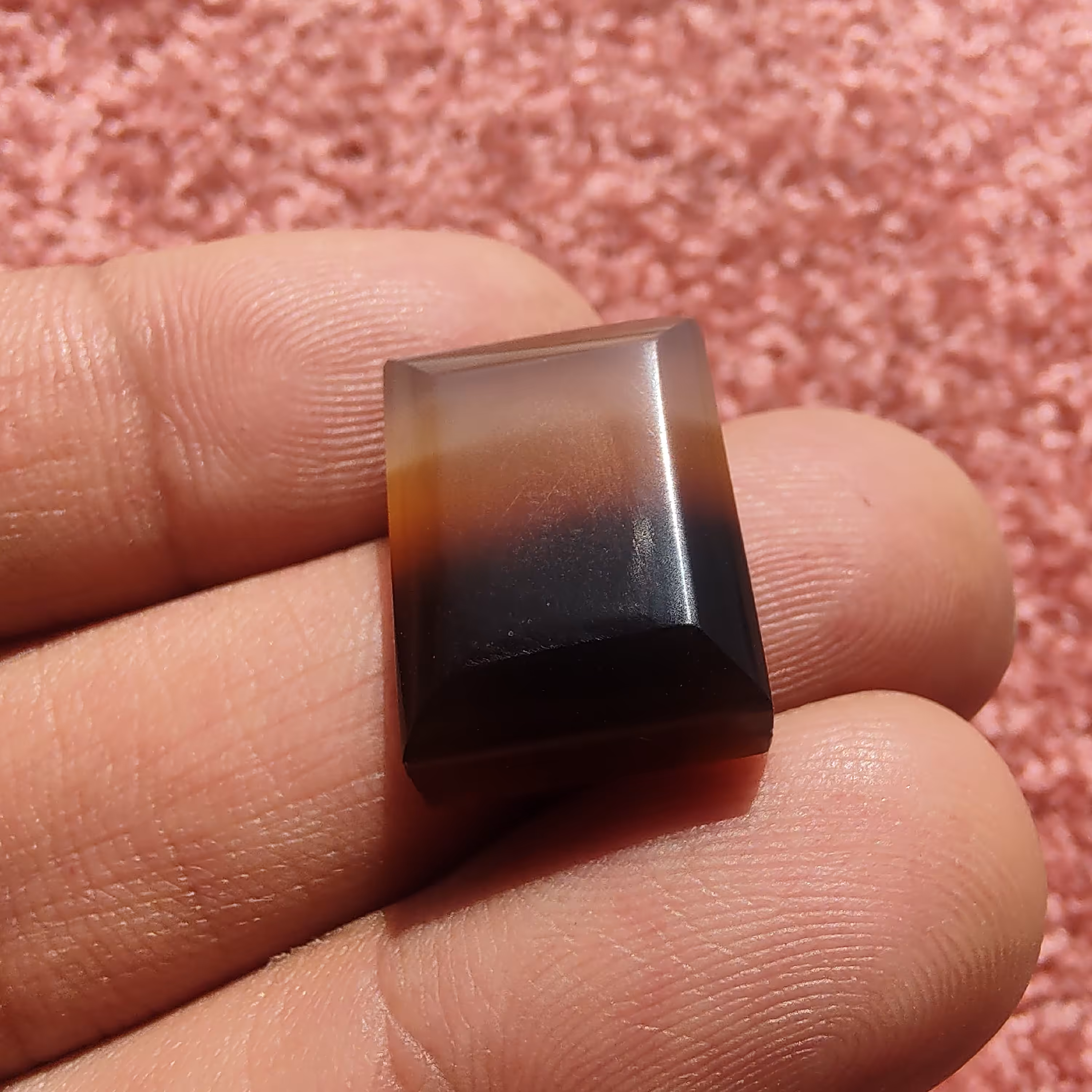 عقیق سه رنگ عسلی خرمایی