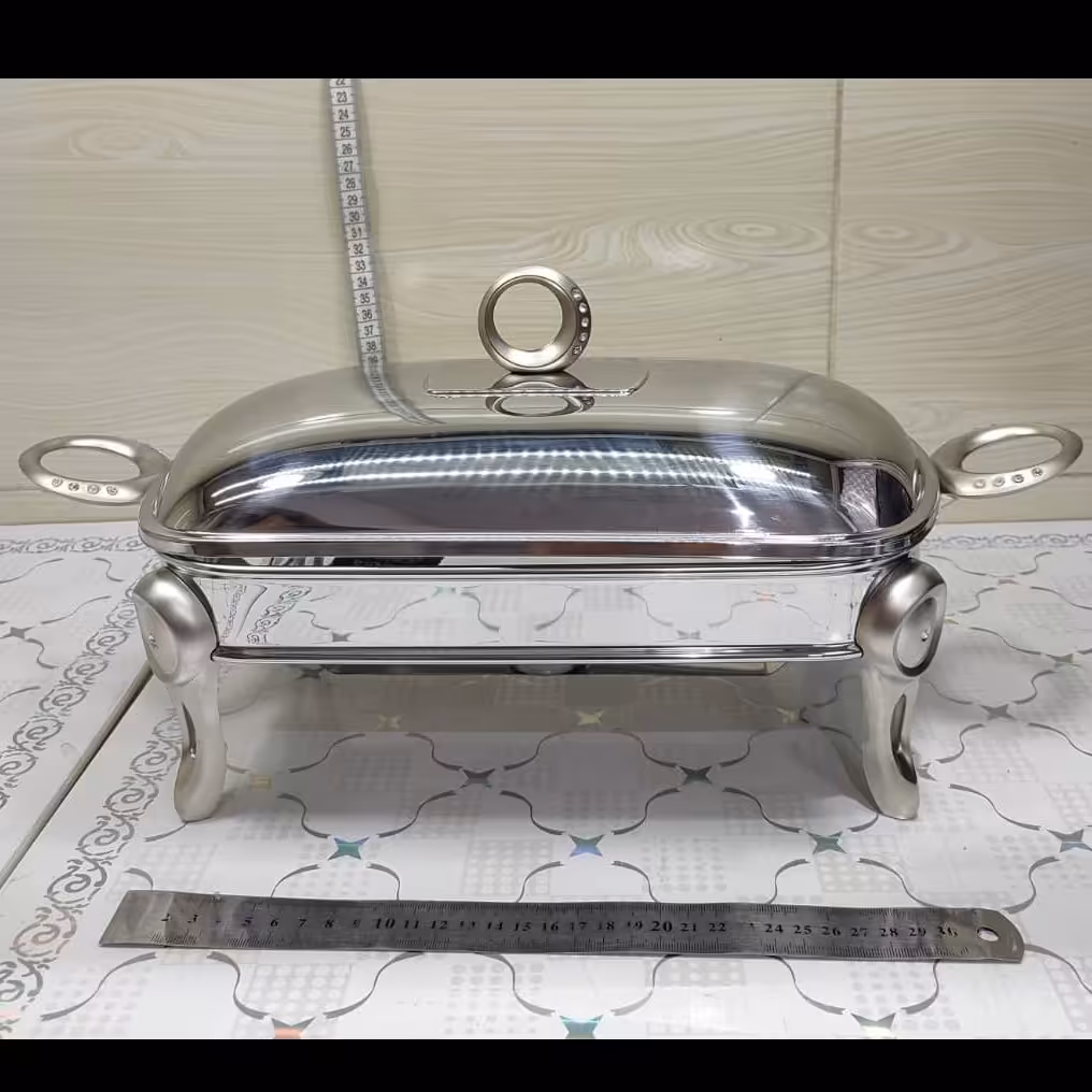 سوفله خوری استیل ساده مدل مرغ خوری سایز 30 سانتی با کیفیت و قیمت مناسب 