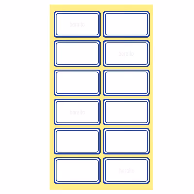 خرید برچسب دور آبی سایز 18 × 29 میلی متر تک برگ