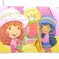 پازل مقوایی 24تکه مدل دختر توت فرنگی وایت بردی 