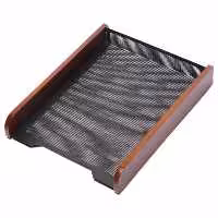 خرید کازیه 1 طبقه چوب و فلز جهان نما مدل WW-06A