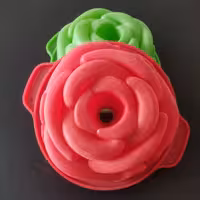 قالب سیلیکونی گل رز قطر 20 و عمق 7سانت وزن 125  گرم 