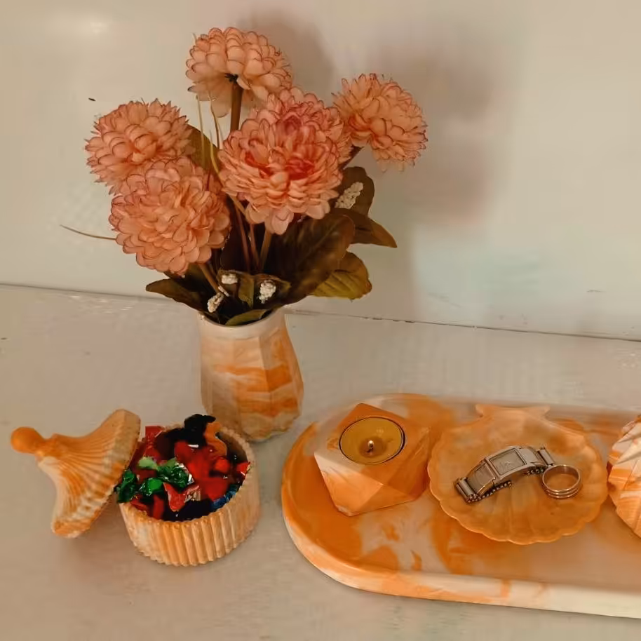 ست اکسسوری بسیار سبک و مقاوم .قابل شستشو .جنس سنگ مصنوعی