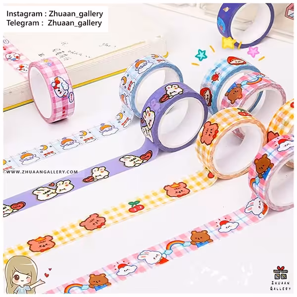 چسب واشی Happy World فانتزی