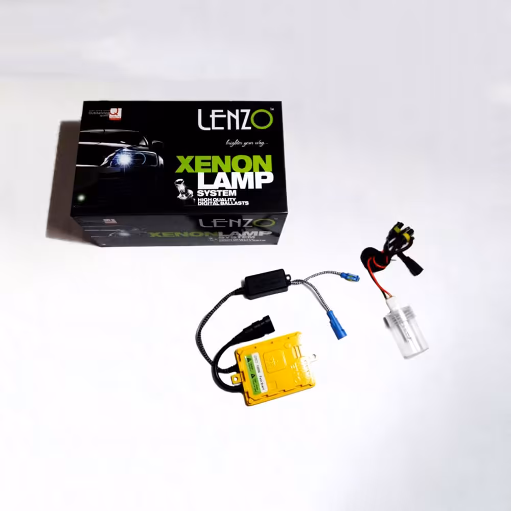 زنون 60 وات برند Lenzo  پایه H4 کیت کامل(دوعدد ترانس و دوعدد لامپ زنون)