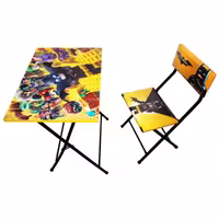 ست میز تحریر با صندلی میزیمو طرح لگو بتمن کد 201