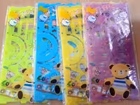 خط کش شابلون دار ژله ای جفتی 