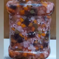 ترشی مخلوط خانگی 1کیلویی