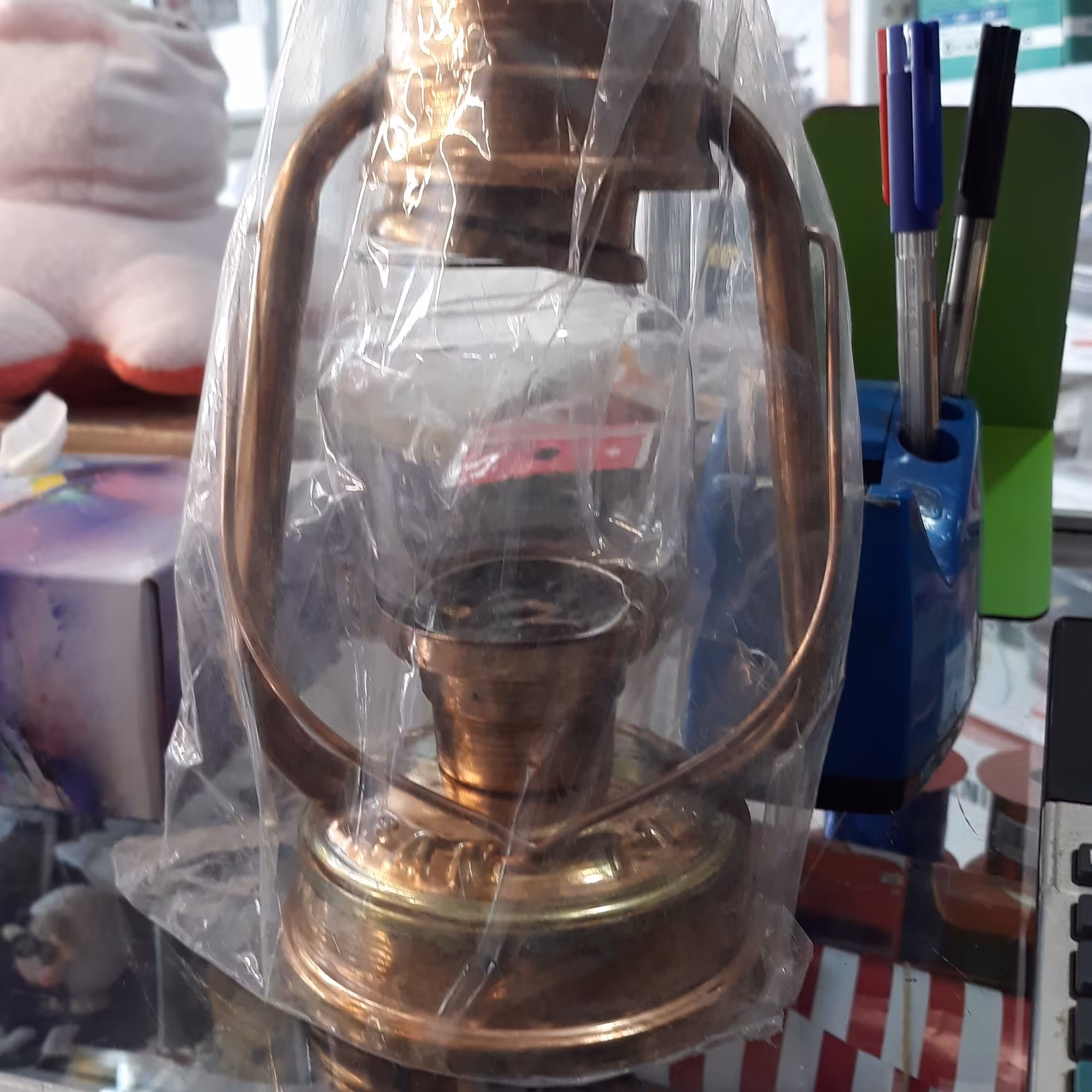 فانوس طرح برنز شمع دار