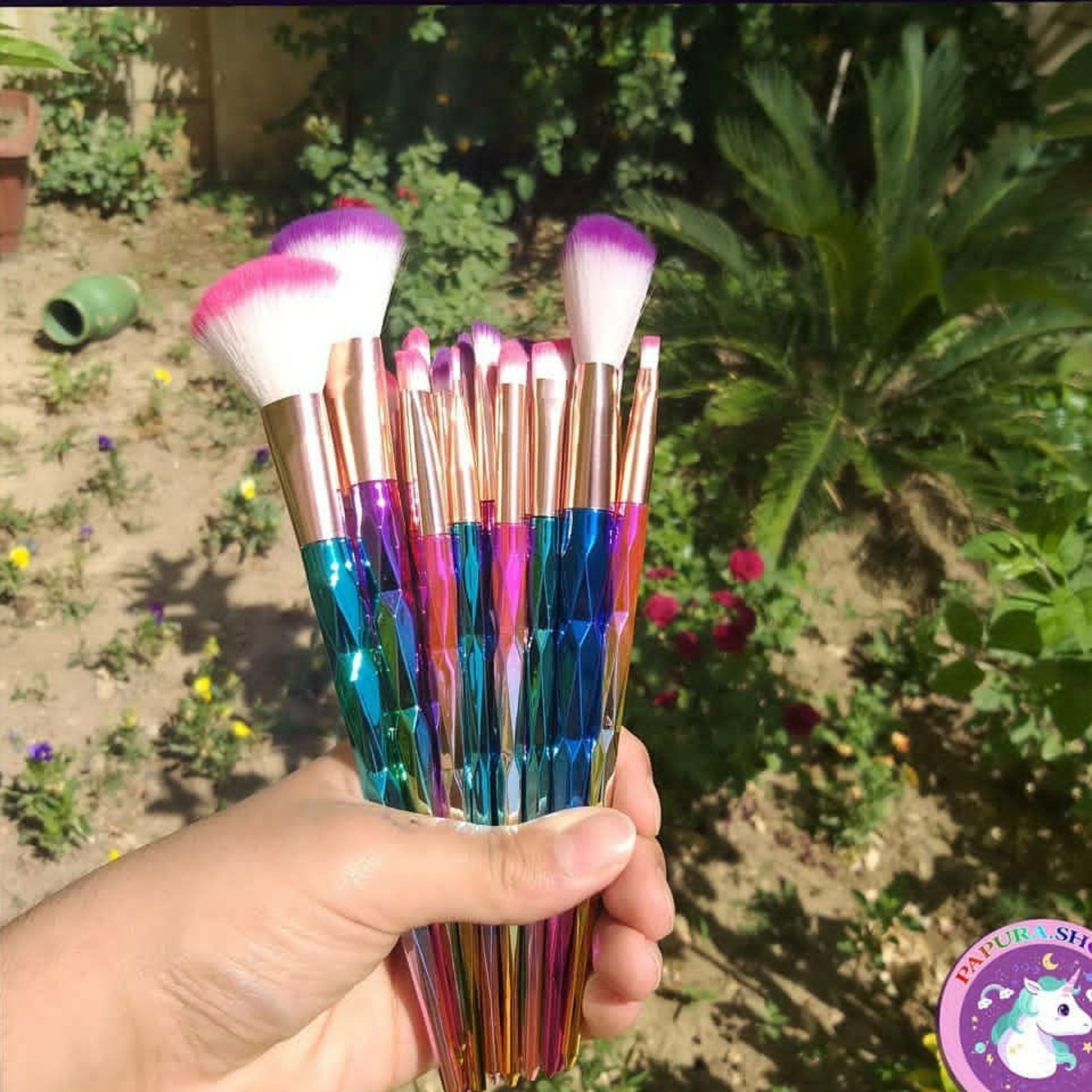 ست براش 5 تکه فانتزی طرح یونیکورن