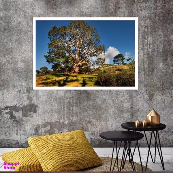 تابلو بکلیت طرح طبیعت و درخت مدل قاب شاسی W-s7988