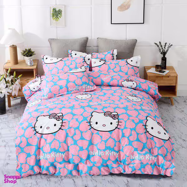 سرویس خواب طرح قلب کد 005 یک نفره 4 تکه