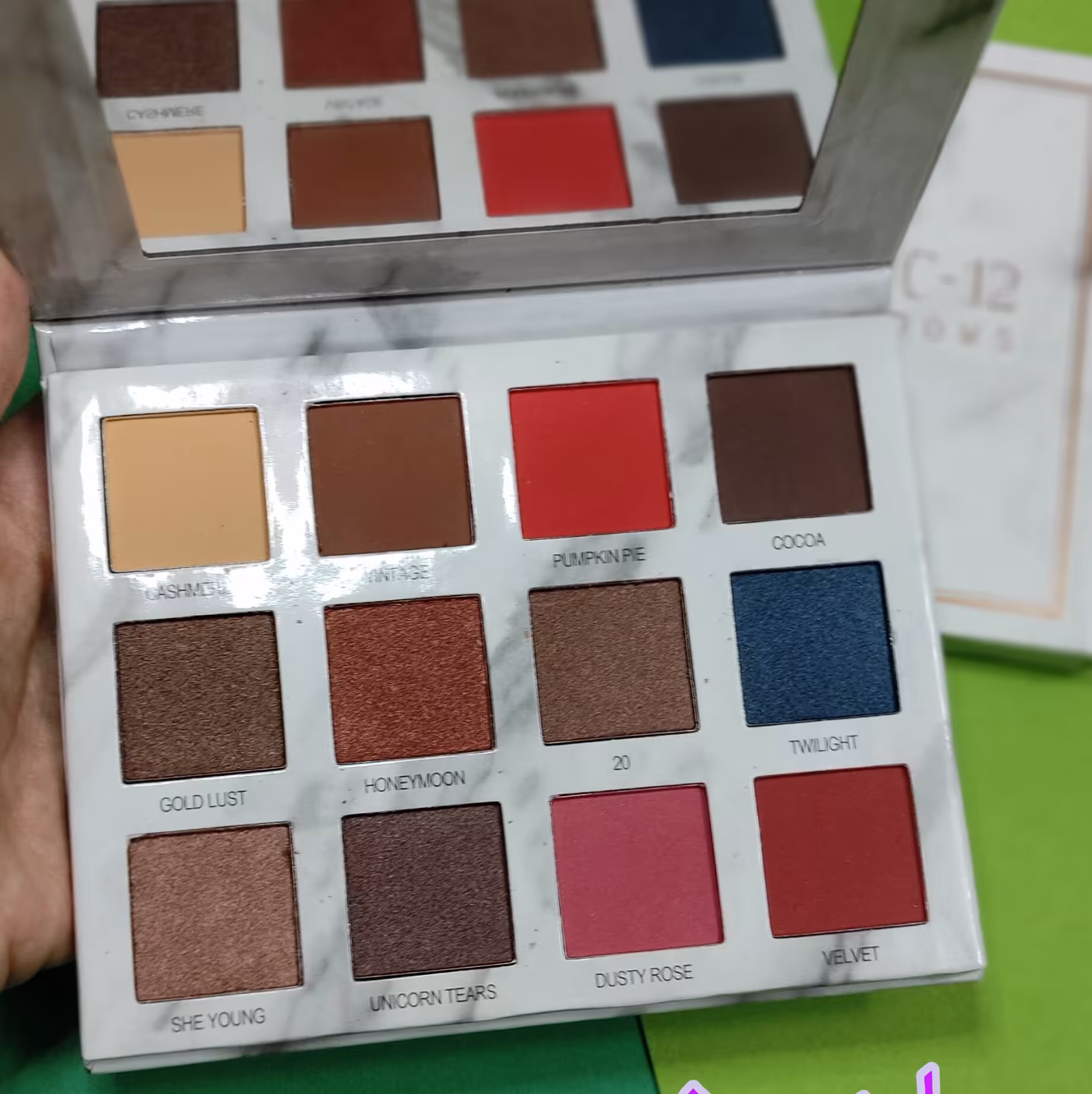 سایه 12 رنگ مرمر