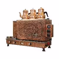 چای ساز صنعتی سه قوری گازی و برقی مراکشی