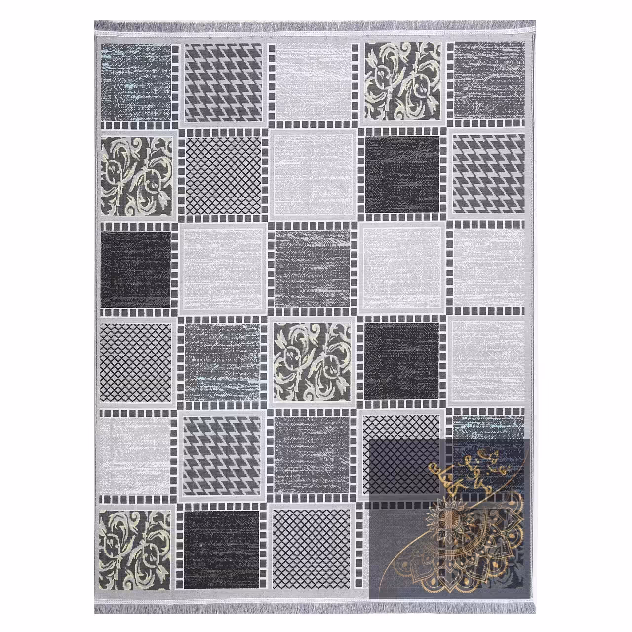 گلیم ماشینی  طرح مانا( 1 در  1.5 ) یک و نیم متری 6رنگ وزن 2کیلوگرم