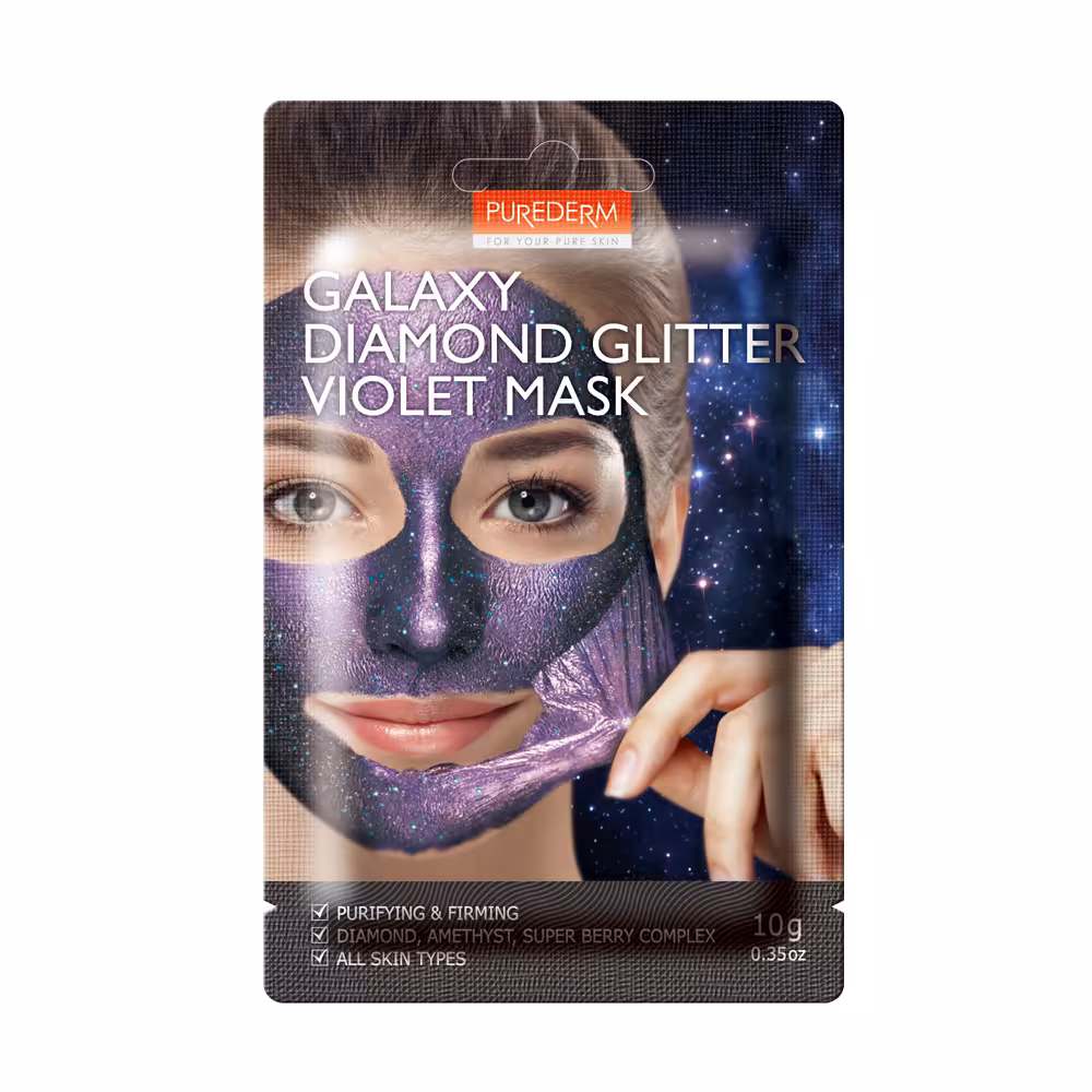 ماسک صورت پیوردرم سری Galaxy مدل Violet وزن 10 گرم