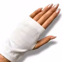 دستکش ساده سفید نخ پنبه فری سایز