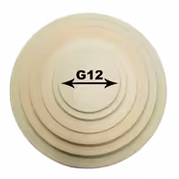 بشقاب سفالی خام  قطر 12 سانتی متر  بسته 3 عددی (پس کرایه)