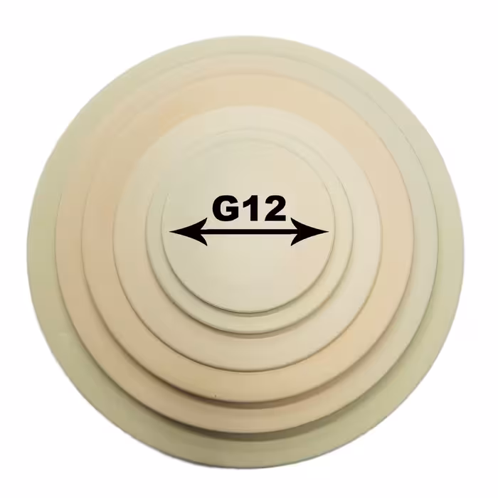 بشقاب سفالی خام  قطر 12 سانتی متر  بسته 3 عددی (پس کرایه)