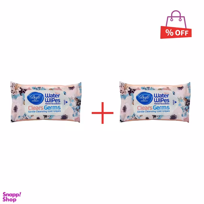 دستمال مرطوب دافی (Dafi) مدل Clears Germs مجموعه 2 عددی