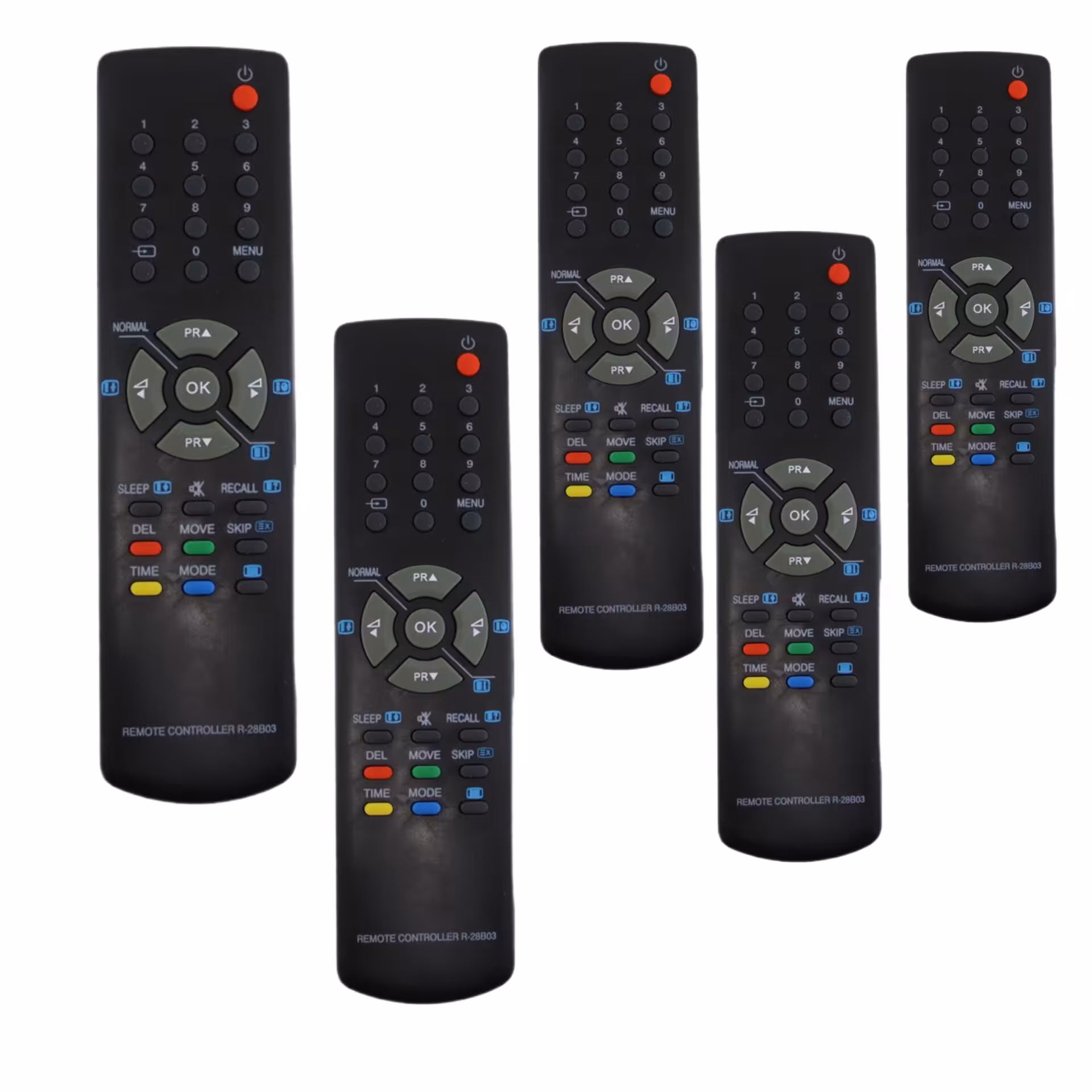 ریموت کنترل تلویزیون پارس مدل Pars R-28B03 بسته پنج عددی فروش عمده الکتوبکا کد 982