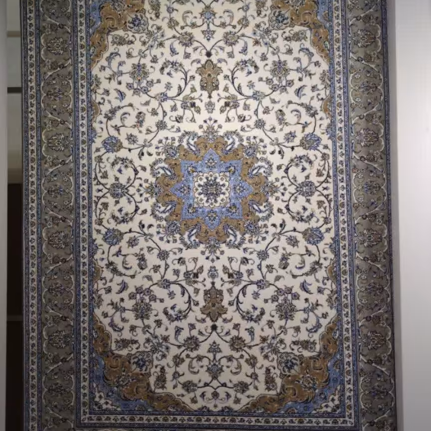 فرش ماشینی  طرح دستبافت کاشان 500 شانه تراکم 1800 6متری (2 در 3)