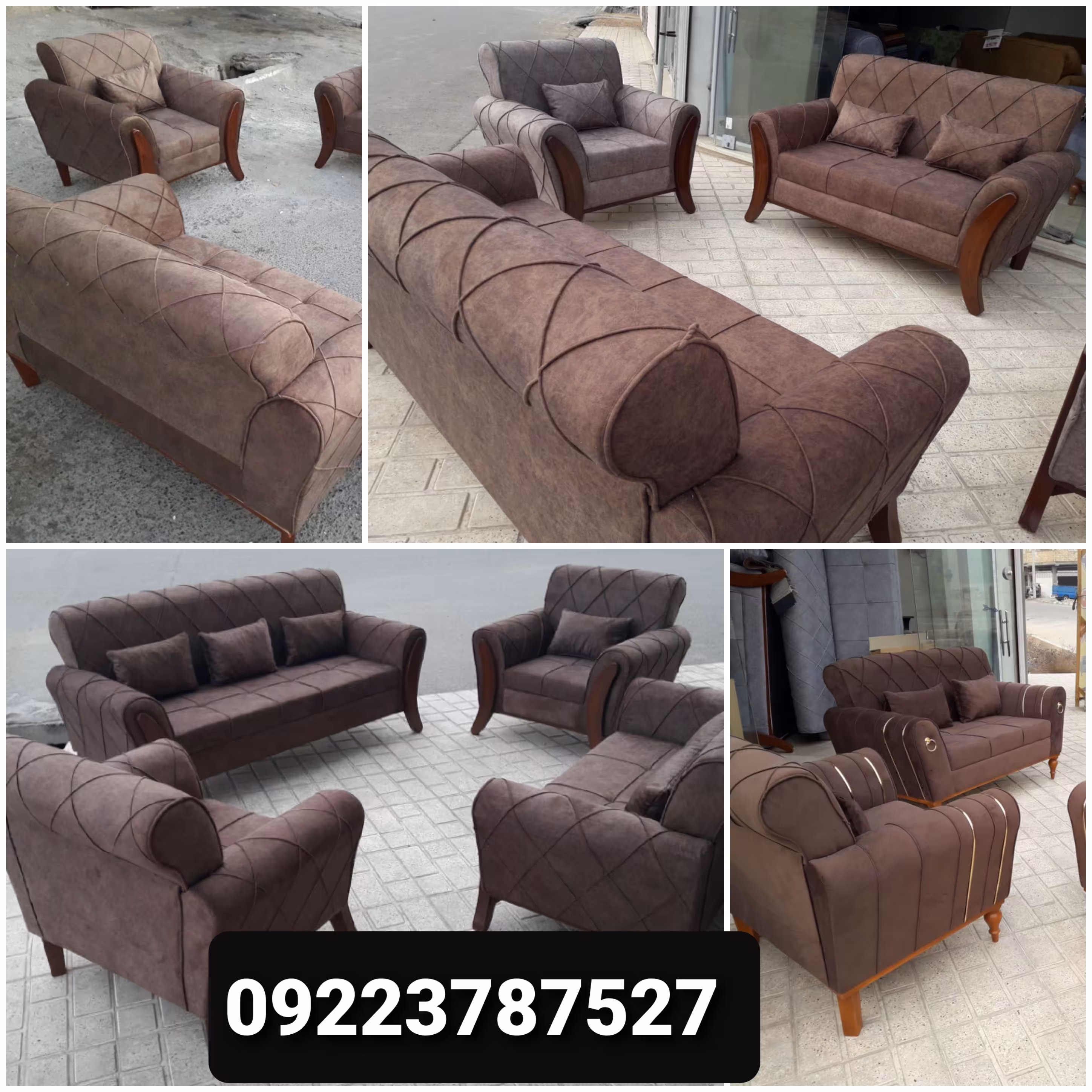 مبل راحتی اسکارلت پایه چوبی در تنوع رنگبندی مختلف 