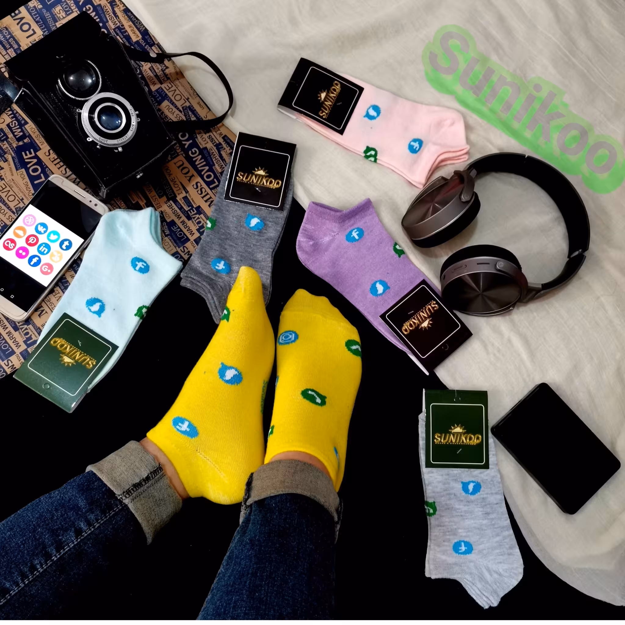 جوراب مچی شبکه ای