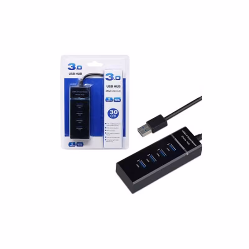 هاب 4 پورت USB 3.0 طول 30 سانتی متر