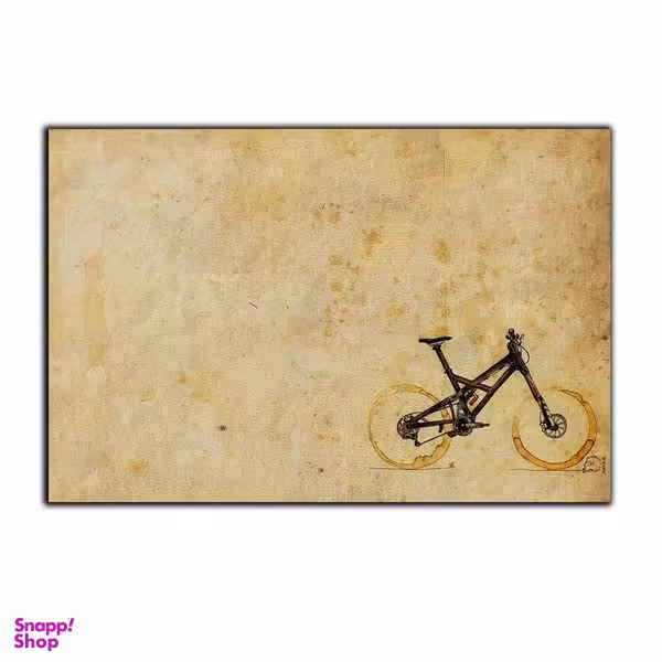 تابلو شاسی بکلیت طرح کارت پستال و نقاشی مینیمال دوچرخه مدل SH-S3881