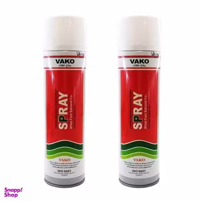 اسپری رنگ سفید واکو مدل 300ML بسته 2 عددی