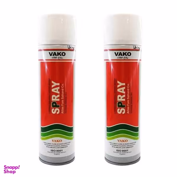 اسپری رنگ سفید واکو مدل 300ML بسته 2 عددی