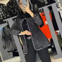 کت تک مجلسی کرپ مازاراتی ترک نگینی همتا