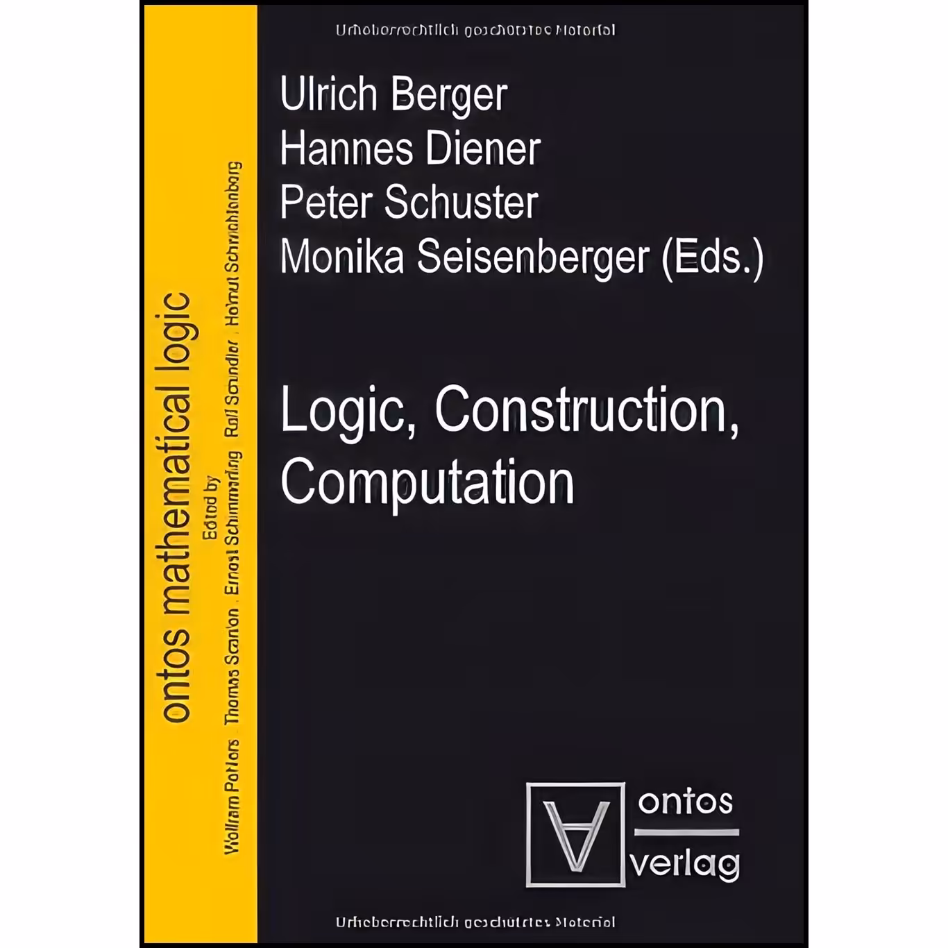 کتاب زبان اصلی Logic Construction Computation  اثر جمعی از نویسندگان