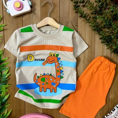 لباس بچگانه تی شرت شلوارک دایناسور 40 و 45