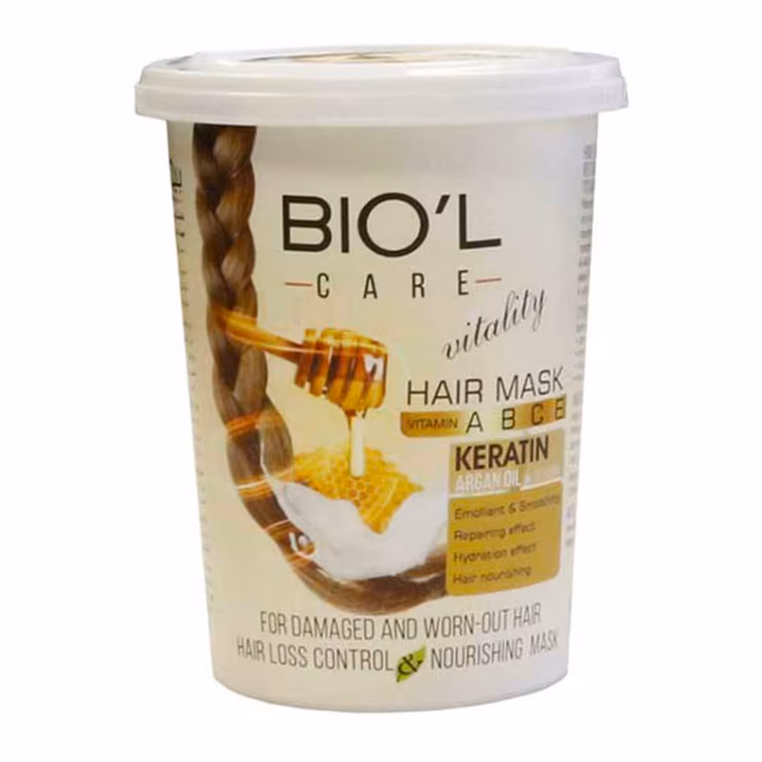 ماسک مو بیول سری Vitality مدل شیر و عسل حجم 500 میلی لیتر