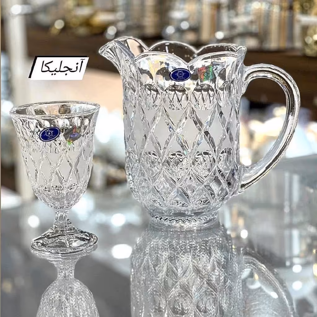 پارچ و گیلاس خوری آنجلیکا