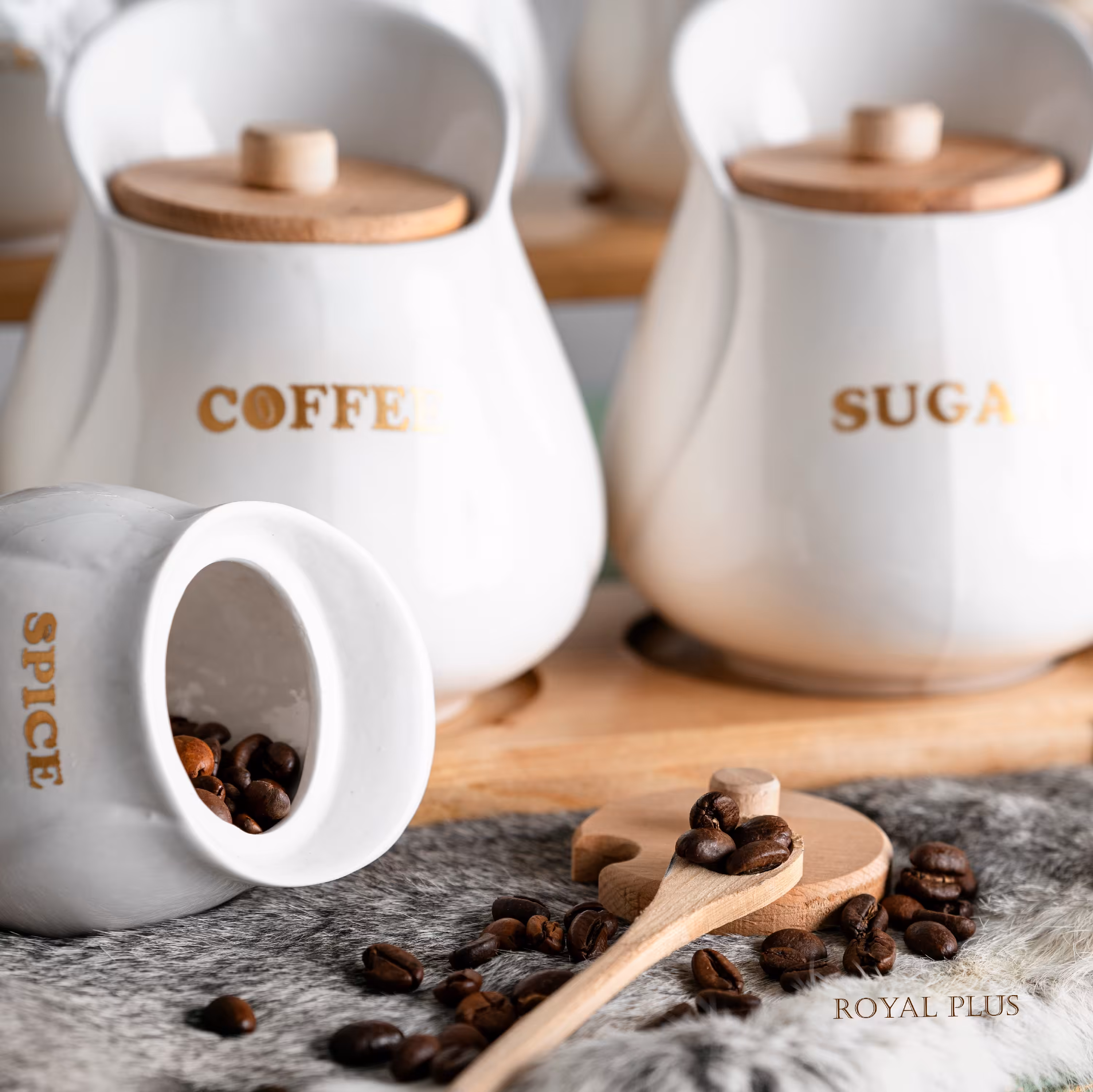 پاسماوری 7 پارچه یقه دار همراه بااستند تمام چوب روسی