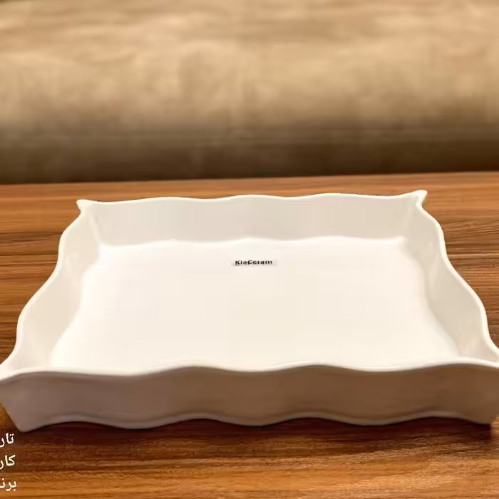 تابه فر مستطیل سرامیک لعاب درجه یک برند معروف کیاسرام