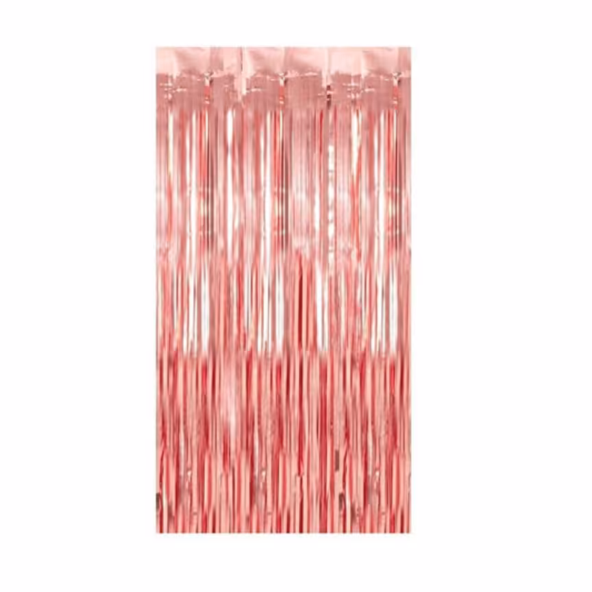 پرده متالایز رزگلد