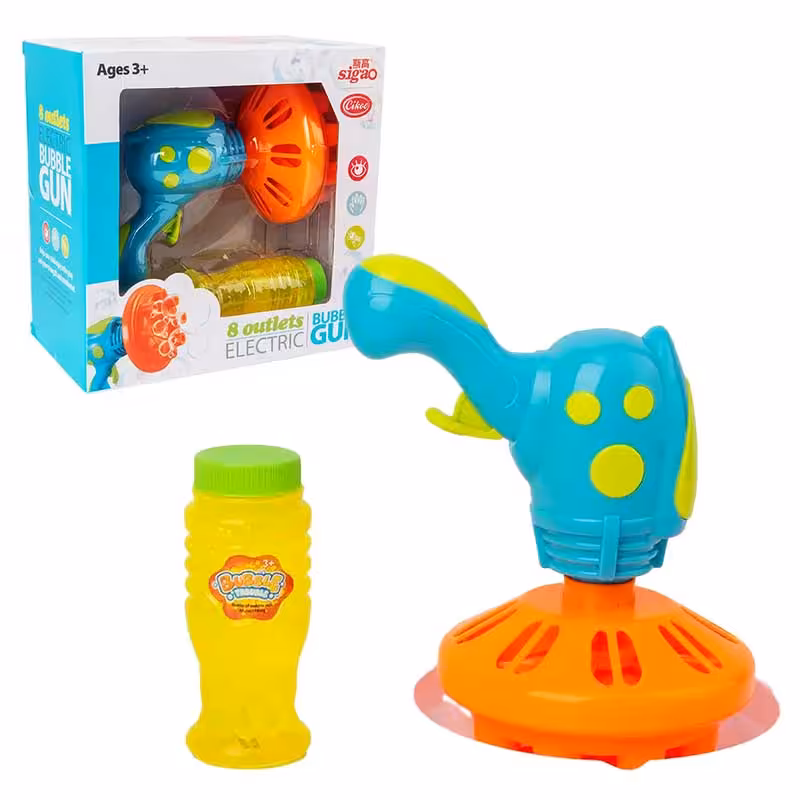 اسباب بازی تفنگ حباب ساز  رنگ سبزآبی کد 119516