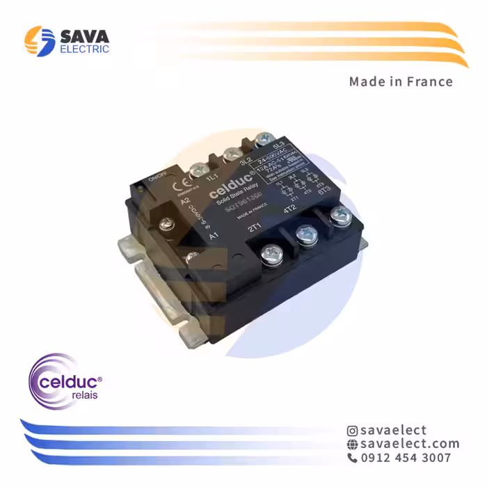 خرید رله الکترونیکی (SSR) سه فاز 12 آمپر SGT961360 سلدوک فرانسه | ساوا الکتریک