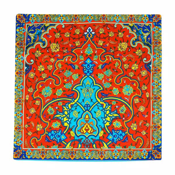 کاور کوسن مخمل جفتی طرح یلدا صنایع دستی ترنج