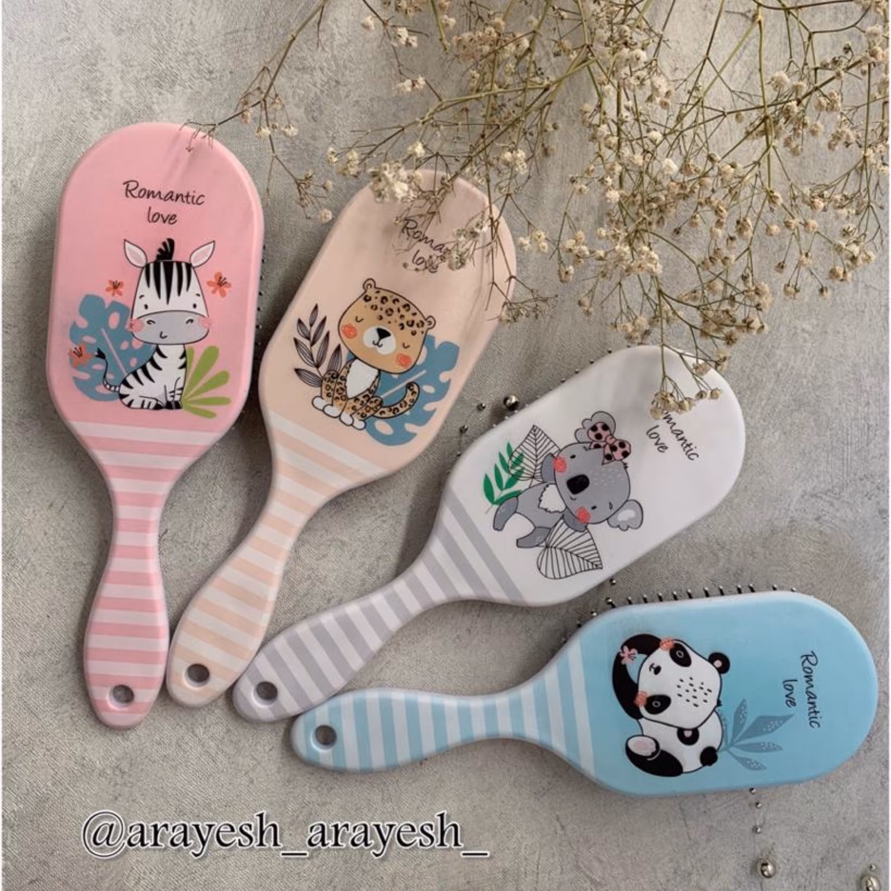 شانه مو طرح حیوانات بسیار با کیفیت و وارداتی