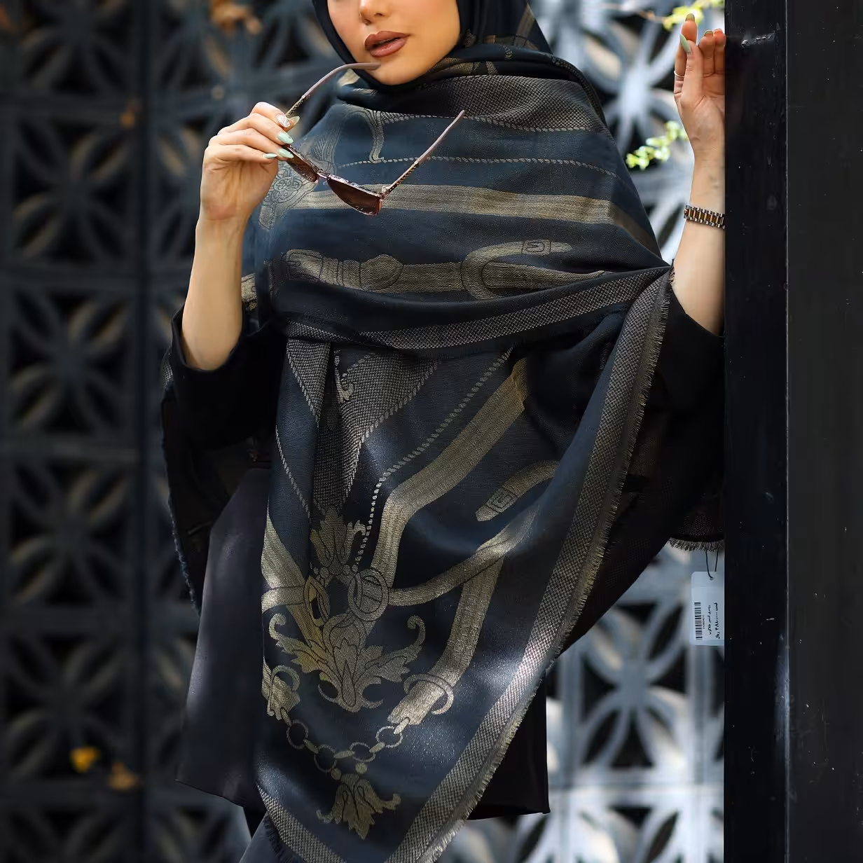 روسری کشمیر لمه دار 2 کد 378