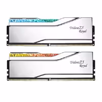 رم کامپیوتر DDR5 دو کاناله 7200 مگاهرتز CL34 جی اسکیل Trident Z5 Royal Silver RGB ظرفیت 32 گیگابایت