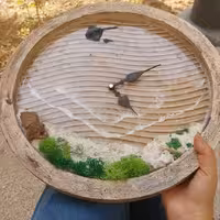 ساعت دیواری طرح ساحل 